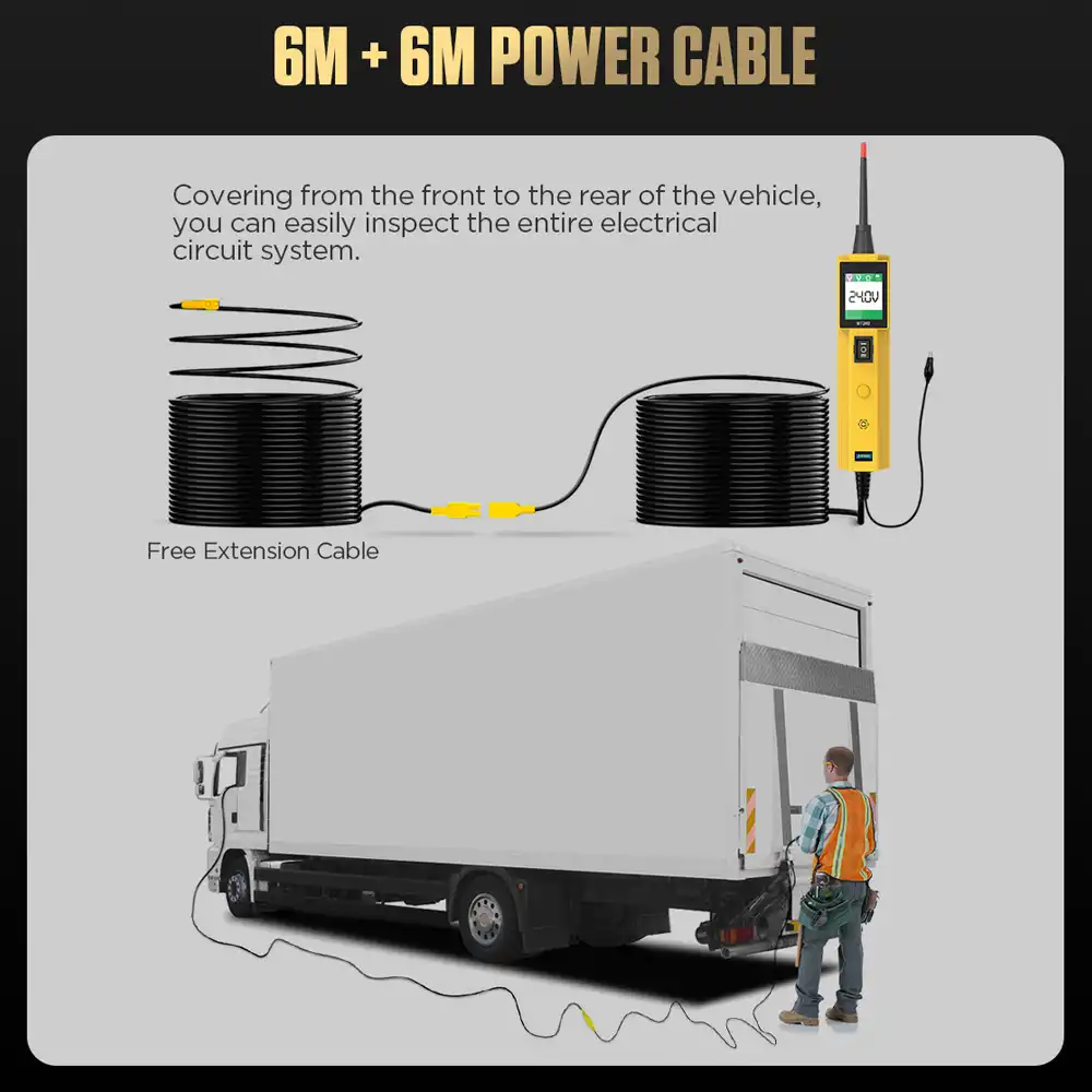 AUTOOL BT260 6M+6M Güç Kablosu