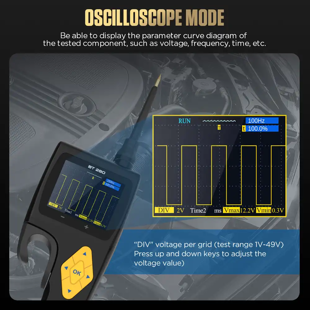 AUTOOL BT280 Osiloskop Modu