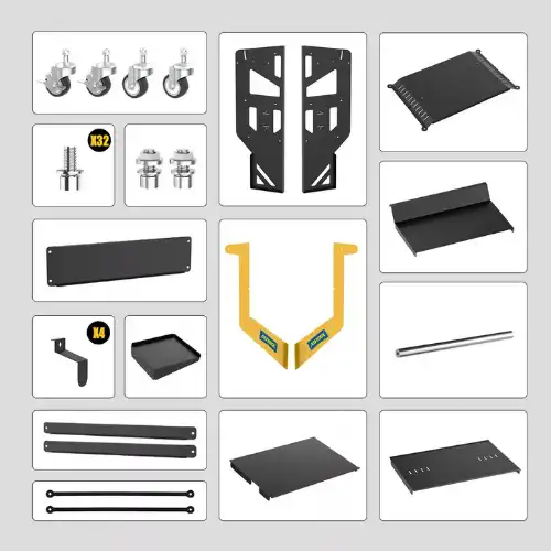 AUTOOL 3 Katlı Profesyonel Alet Arabası Parçaları
