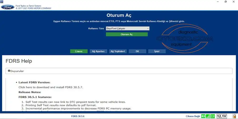 Ford FDRS Yazılımı