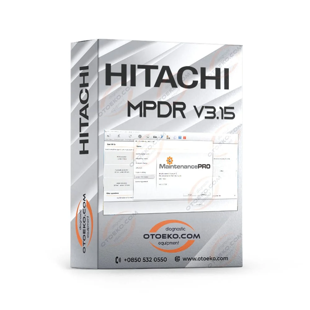 Hitachi MaintenancePRO MPDr v3.15 Arıza Tespit Yazılımı / İngilizce