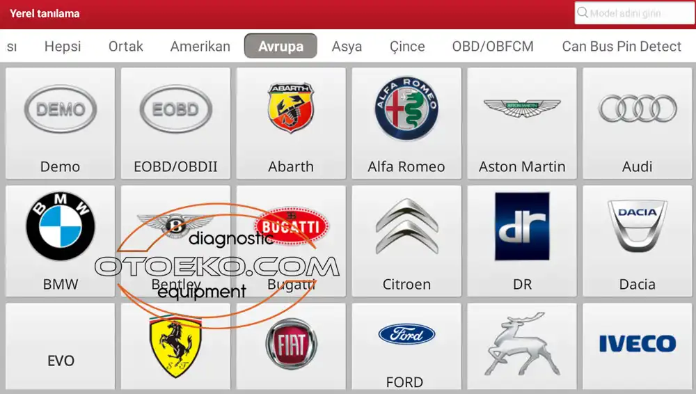 XDIAG Pro Özel Fonksiyonlar