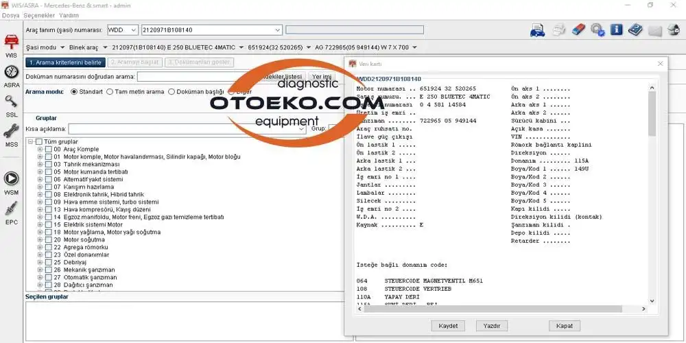 WIS/ASRA Yazılımı