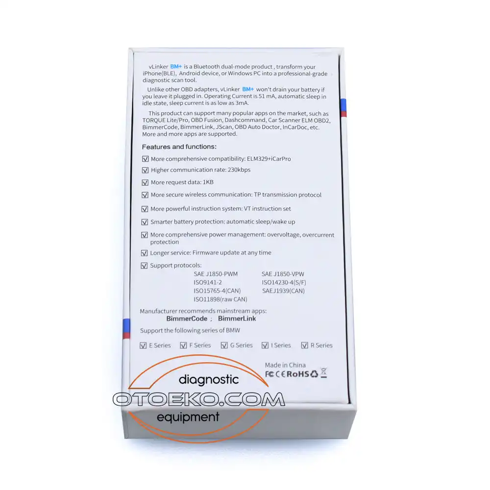 Vgate vLinker BM+ Arıza Tespit Cihazı / Bluetooth 4.0 - 6