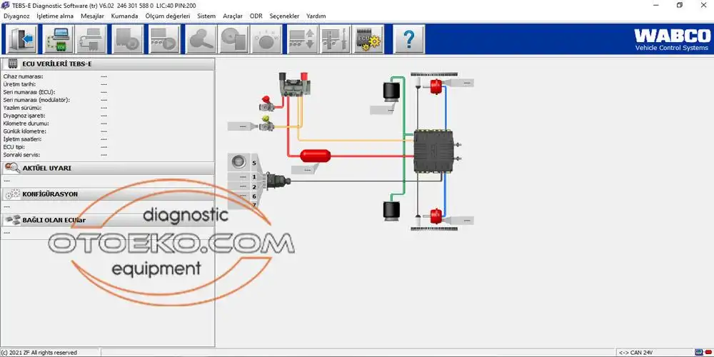 WABCO Yazılım Ekranı 2